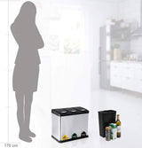 Hans-Holdbar - 3x8 L skraldespand + 1 kasse poser