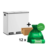 Clara-Clean - 3x18L skraldespand + 1 kasse poser