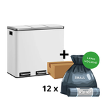 Clara-Clean - 3x18L skraldespand + 1 kasse poser