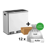 Clara-Clean - 3x18L skraldespand + 1 kasse poser