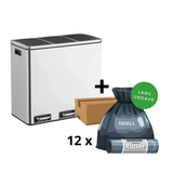 Clara-Clean - 3x18L skraldespand + 1 kasse poser