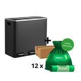 Clara-Clean - 3x18L skraldespand + 1 kasse poser