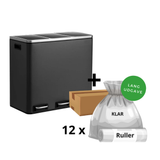 Clara-Clean - 3x18L skraldespand + 1 kasse poser
