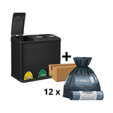 Hans-Holdbar - 3x8 L skraldespand + 1 kasse poser