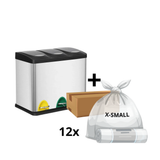 Hans-Holdbar - 3x8 L skraldespand + 1 kasse poser