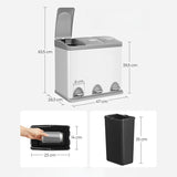 Hans-Holdbar - 3x8 L skraldespand + 1 kasse poser