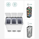 Clara-Clean - 3x18L skraldespand + 1 kasse poser