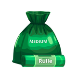 Medium affaldsposer - 28 stk/rulle