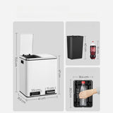 Mille-Fin - 2x15L skraldespand + 1 kasse poser