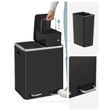 Mille-Fin - 2x15L skraldespand + 1 kasse poser