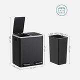 Mille-Fin - 2x15L skraldespand + 1 kasse poser