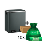 Mille-Fin - 2x15L skraldespand + 1 kasse poser