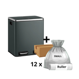 Mille-Fin - 2x15L skraldespand + 1 kasse poser