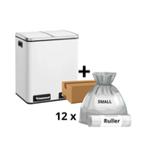 Mille-Fin - 2x15L skraldespand + 1 kasse poser