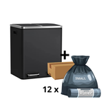 Mille-Fin - 2x15L skraldespand + 1 kasse poser