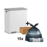 Rene-Rasmus - 2x30L skraldespand + 1 kasse poser