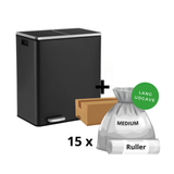 Rene-Rasmus - 2x30L skraldespand + 1 kasse poser