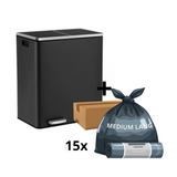 Rene-Rasmus - 2x30L skraldespand + 1 kasse poser