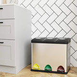 Hans-Holdbar - 3x8 L skraldespand + 1 kasse poser