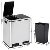 Mille-Fin - 2x15L skraldespand + 1 kasse poser