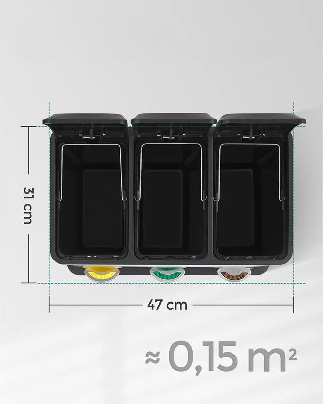 Hans-Holdbar - 3x8 L skraldespand