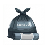 Large Mellem (XXL) affaldsposer - 18 stk/rulle