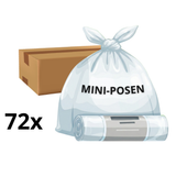 Mini-posen affaldsposer - kasse med 72 ruller