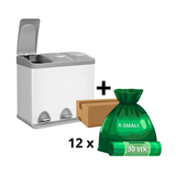 Hans-Holdbar - 3x8 L skraldespand + 1 års poser (360 stk)