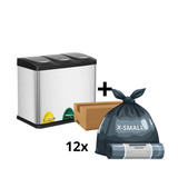 Hans-Holdbar - 3x8 L skraldespand + 1 kasse poser