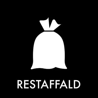 Klistermærke Restaffald