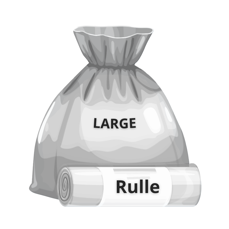 Large affaldsposer - 18 stk/rulle