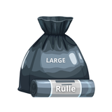 Large affaldsposer - 18 stk/rulle