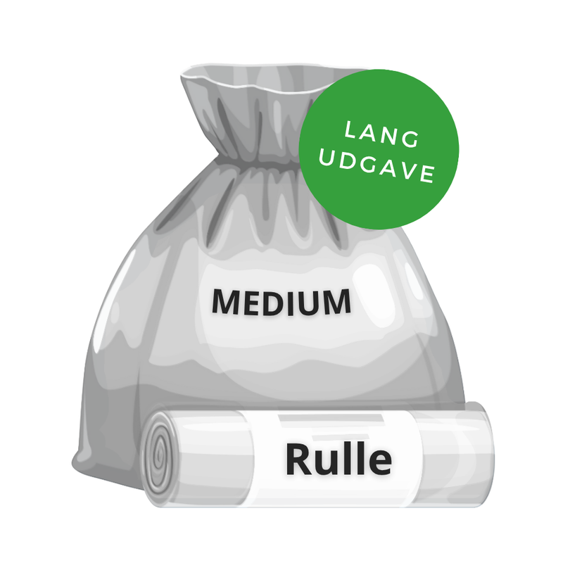 Medium Lang affaldsposer - 18 stk/rulle