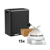 Rene-Rasmus - 2x30L skraldespand + 1 kasse poser